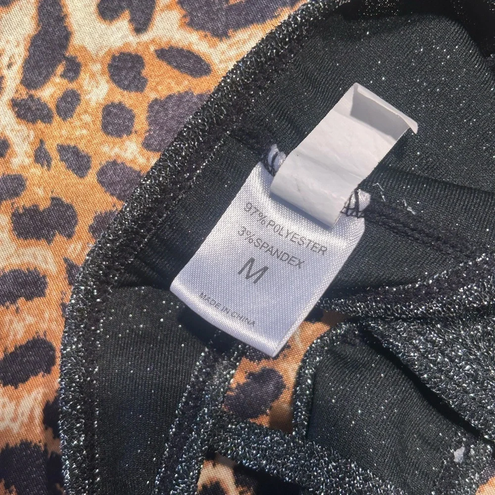 SHEIN Black Glittery Bra Top